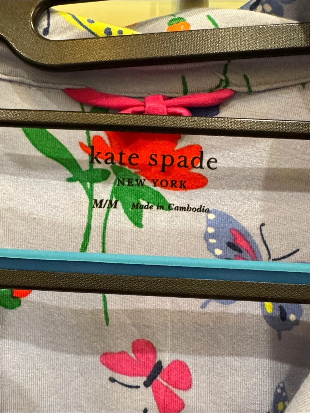 kate spade Lavender Butterfly & Floral Pajama Set